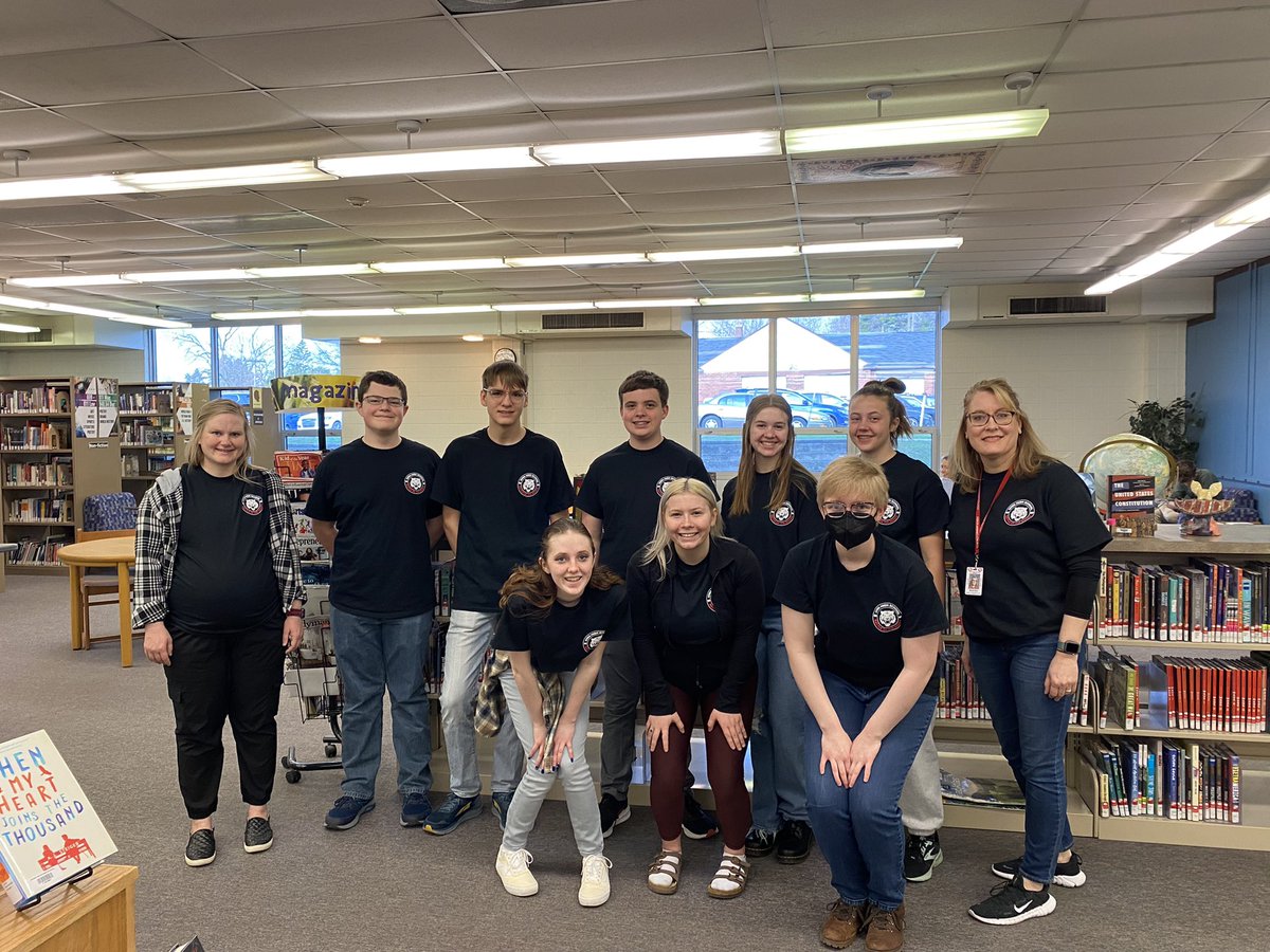 abbyhendrickson's tweet photo. Having an awesome time at the Iowa High School Battle of the Books Tournament in Marshalltown! #IHSBOB2022 @CF_schools @CF_HighSchool https://t.co/QzukXpFH3t