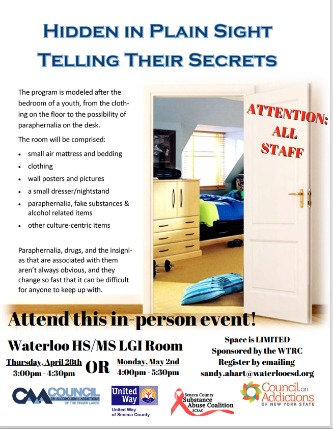 Staff please check out Hidden in Plain Sight: Telling Their Secrets. Please sign up in frontline. <a href="/UnitedWaySeneca/">UnitedWayofSenecaCo.</a> <a href="/SenecaCSAC/">Seneca County Substance Abuse Coalition</a> @WaterlooFamily <a href="/sahart5846/">Sandra AHART</a> <a href="/ParkersTribe4/">Matt Parker</a>
