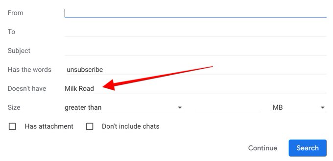 How much do I love the @MilkRoadDaily newsletter? I just updated my gmail filter which sends everything<a class="tags" target="_blank" title="On Twitter" href="/?out=eyJ0eXAiOiJKV1QiLCJhbGciOiJIUzUxMiJ9.eyJpYXQiOjE3MjIwMTk1MjcsImlzcyI6InR3cG9ybnN0YXJzLmNvbSIsIm5iZiI6MTcyMjAxOTUyNywiZXhwIjoxNzUzNTU1NTI3LCJyZWRpcmVjdF91cmwiOiJodHRwczovL3R3aXR0ZXIuY29tL01pbGtSb2FkRGFpbHkifQ.8I-gofRgiFZCjulgTRNuqPfHyT3KthRvre_JtJzmTTQ90nTcTwC4_YjVekWZSfJe2kVMRjXg8ZEdKywUpoctqw">@MilkRoadDaily</a><a href="/tag/crossyroad"class="tags"><span>#crossyroad</span></a>