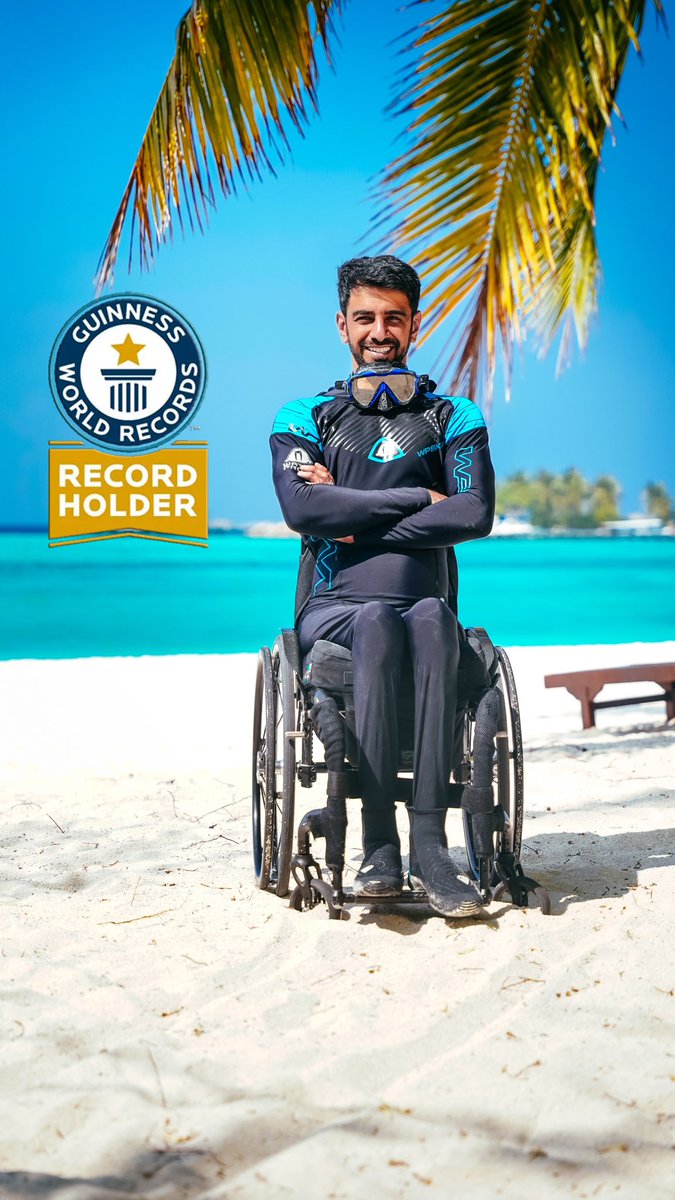 ولله الحمد

تم تحقيقي رقم عالمي قياسي ثاني وجديد في موسوعة غينيس للارقام القياسية كأسرع سباح سنوركل في المياه المفتوحة على مستوى ذوي الاعاقة في العالم في جزر المالديف

شكرا لكل الجهات الراعية
والقادم أجمل باذن الله 👏💙