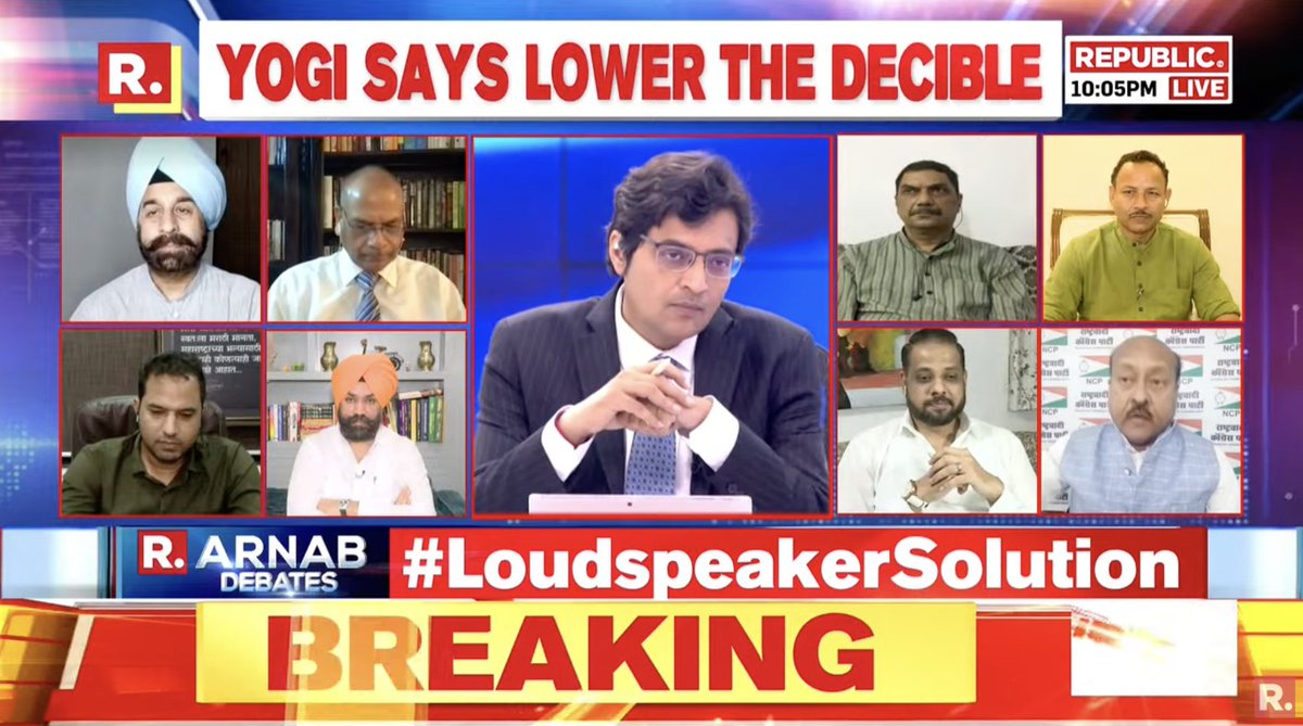 republic's tweet image. #LoudspeakerSolution | Yogi ji should have done it 5 years ago: Brijmohan Shrivastav, National Secretary &amp;amp; National Spokesperson, NCP youtube.com/watch?v=poZ8rx…