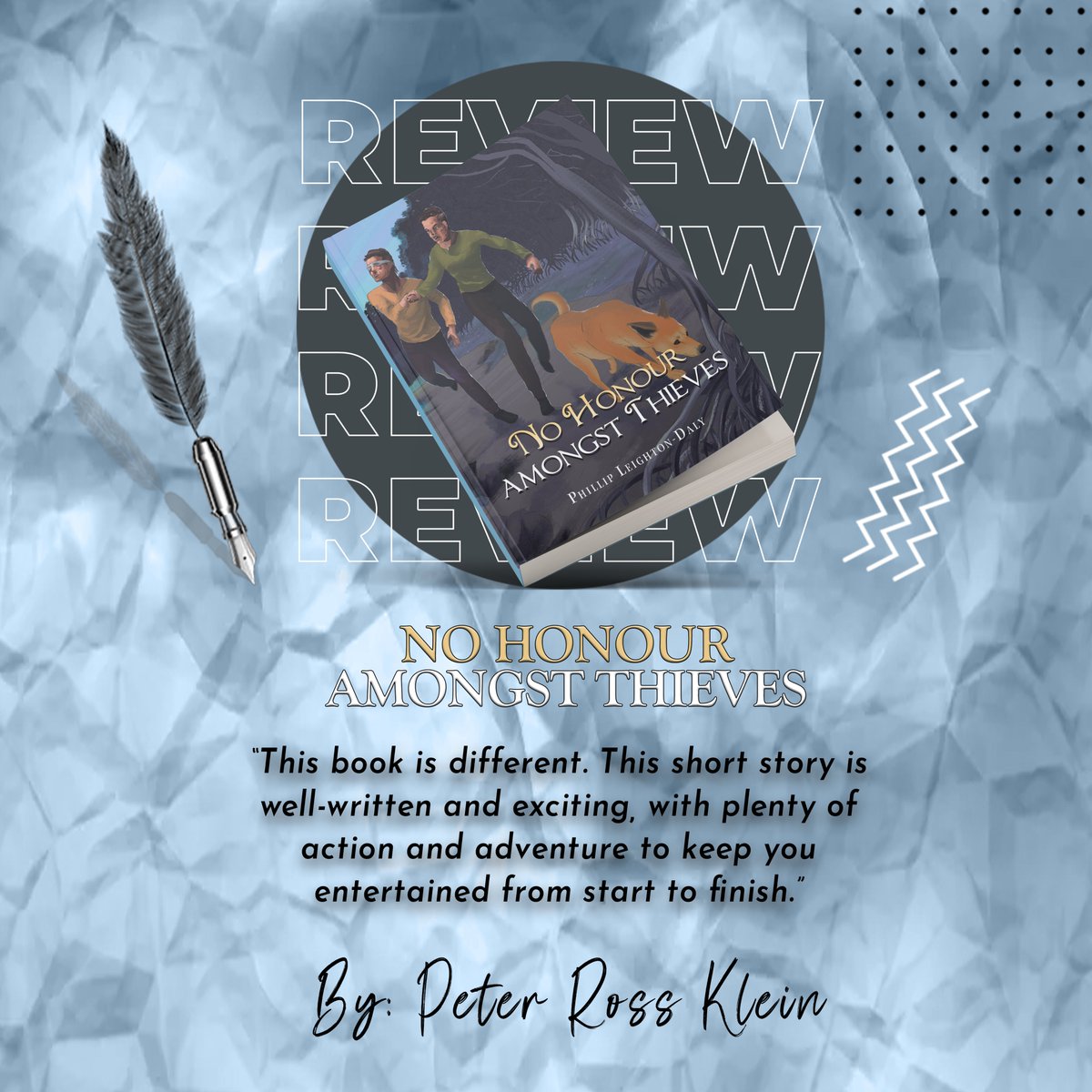 phillip_daly's tweet photo. Thank you so much for taking the time to write such a lovely review for my book! I truly require your support!

Amazon link: https://t.co/m3QOjCWmkJ

#Book #Review #NoHonourAmongstThieves #Author #writingcommunity #writing #childrensbooks https://t.co/UwKOxEzEA0