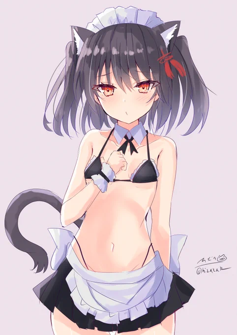 「これきたら夜戦してくれるのー」水着型メイド服を着せられる川内
#艦これ版深夜の真剣お絵描き60分一本勝負
#艦これ版真剣お絵描き60分一本勝負_20220427 