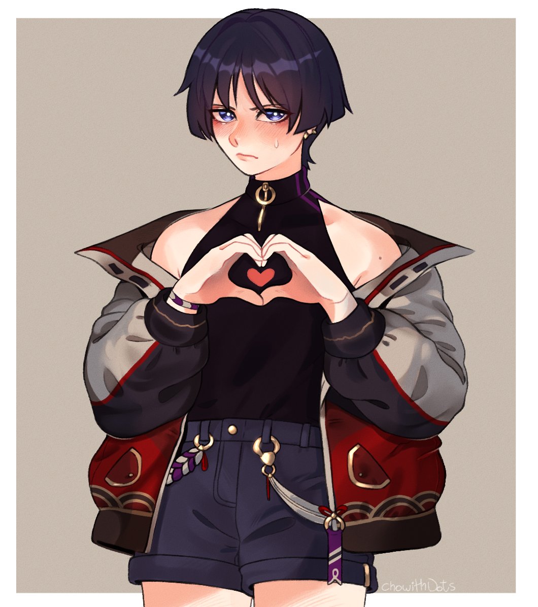 chowithdots's tweet image. I also did this angry boy for @igrecheniy ❤️
✨
It was fun thinking about what type of clothes he would wear in modern style!
#原神 #GenshinImpact #scaramouche