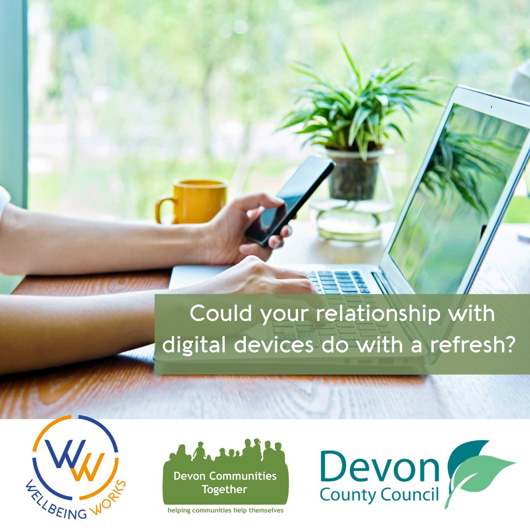 DevComsTogether's tweet image. #WellnessWednesday Digital devices can hugely benefits on our lives but too much screen time can have a negative impact.

📱 Which locations can you make device free? 
📱 Can you delay checking your devices? 
📱 What can you unsubscribe from? 
📱 What notifications can you lose?