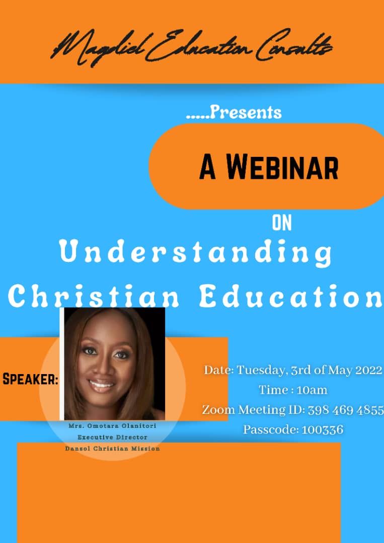 MagdielEdu's tweet photo. Please do find time to join us for this exciting webinar on Christian Education https://t.co/hTgpdvTwKn