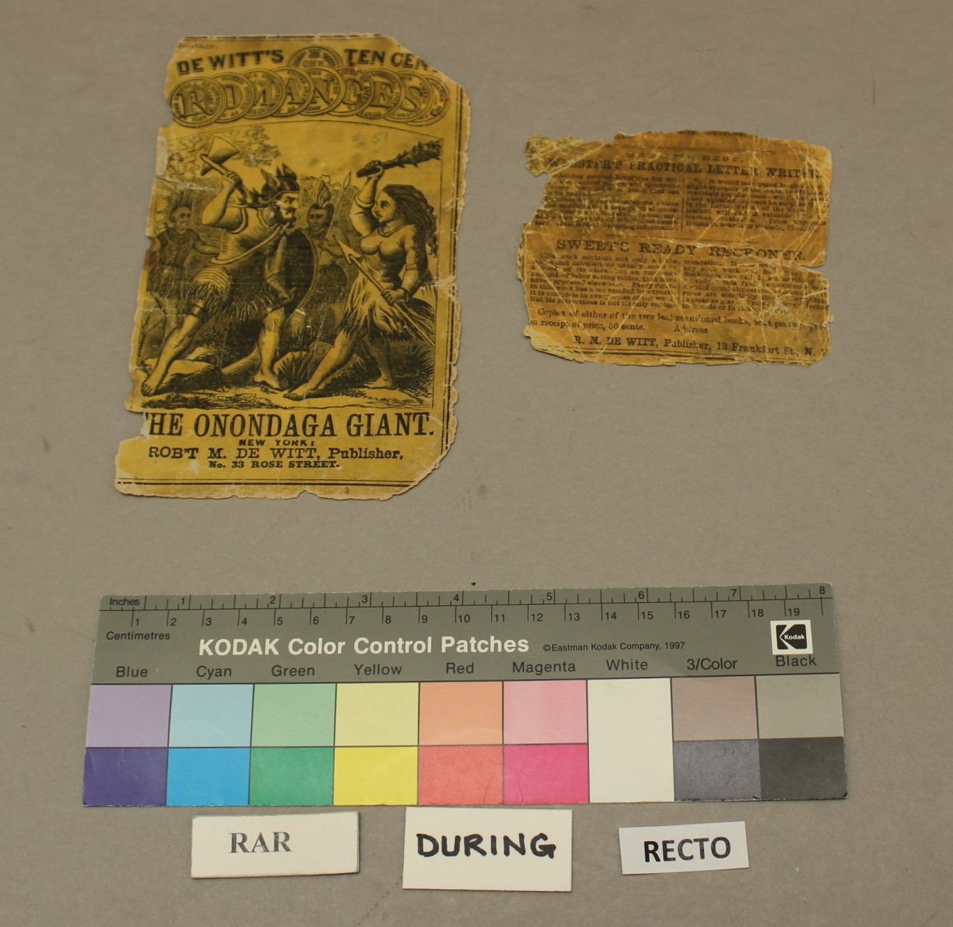 Rare Books Manuscripts Library At Ohio State For Preservationweek We Re Highlighting Conservation Treatment By Ashlyn Oprescu On The Dime Novel The Onondaga Giant 1869 Yellow Japanese Paper Was Used