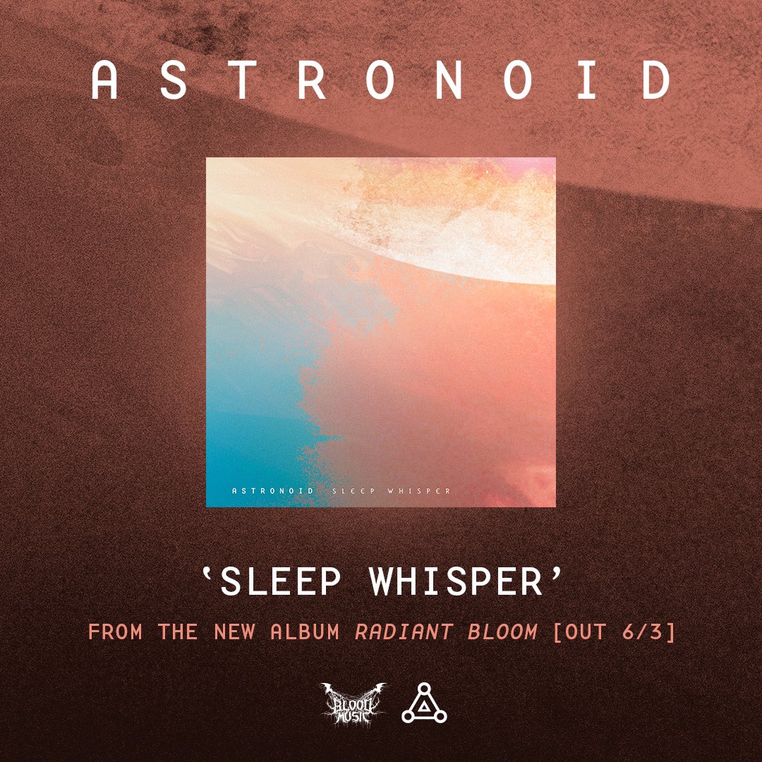 PeripheryBand's tweet photo. Tomorrow sees the release of Sleep Whisper, the next @astronoid single from Radiant Bloom. 

Pre-save here: https://t.co/QbgN7HLCfC

@3dotrecordings 

#astronoid #musicvideo #newmusic #radiantbloom #3dotrecordings #periphery https://t.co/L6JDZuGo4a