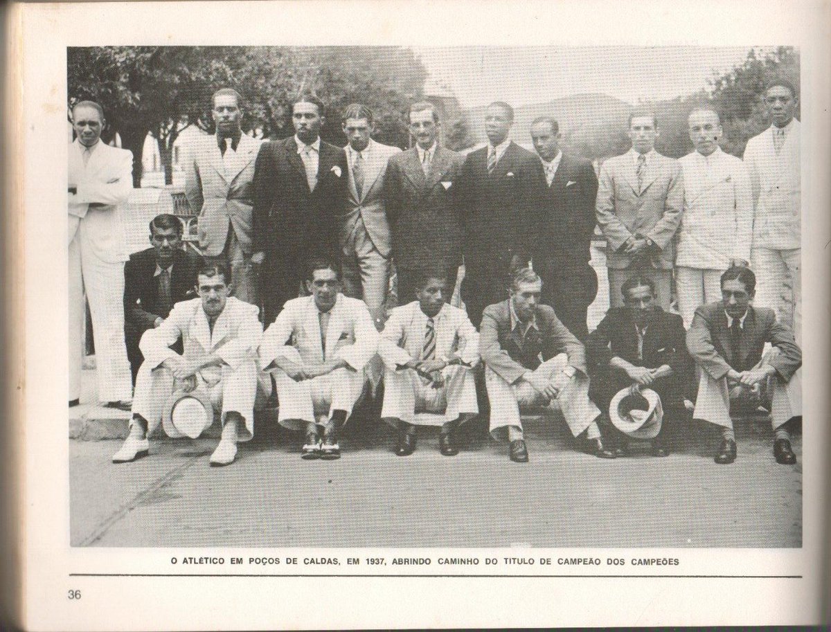 memoriafcestudo's tweet photo. Galo campeão brasileiro de 1937? Parte 3 – O Mineiro de 1936

📸  Delegação atleticana em Poços de Caldas, a caminho de SP, p/ enfrentar a Portuguesa em jogo válido pelo Torneio dos Campeões (1937) | Enciclopédia do Atlético, de Adelchi Ziller (1974)

Segue o fio... https://t.co/qlyQ8ituuE