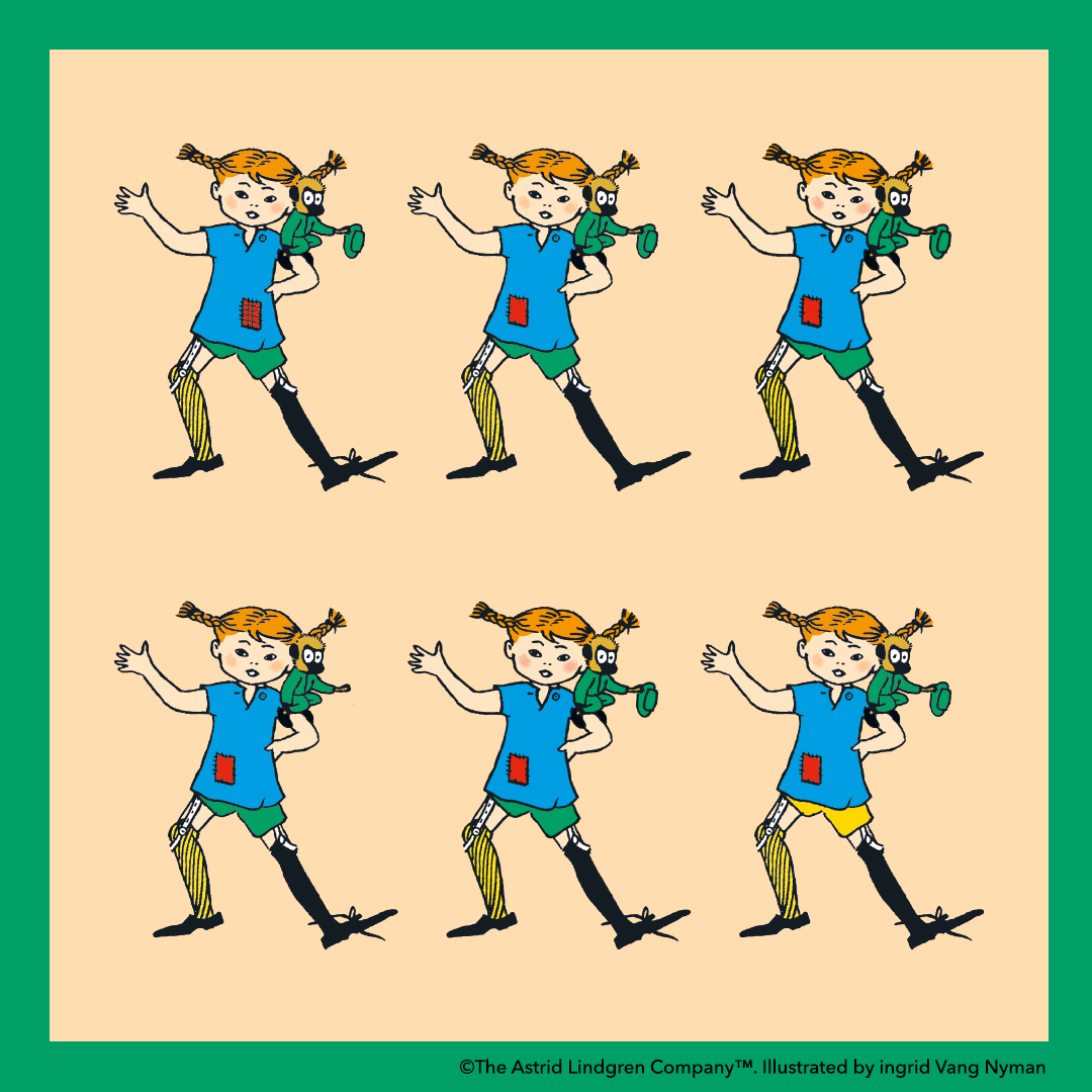 Pippiandfriends's tweet photo. Two of these pictures of Pippi Longstocking are exactly the same. Can you find them?
.
.
.
.
.
.
#pippilongstocking #pippi #astridlindgren #pippilångstrump #puzzle #spotthediffrence https://t.co/FFDjs4hN1K