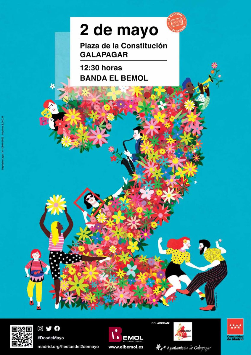 BandaElBemol's tweet photo. ¡Concierto del 2 de mayo!

Próximo 2 de mayo a las 12:30 h. en la Plaza de la Constitución de #Galapagar.

¡OS ESPERAMOS! https://t.co/zTaIBBZE49