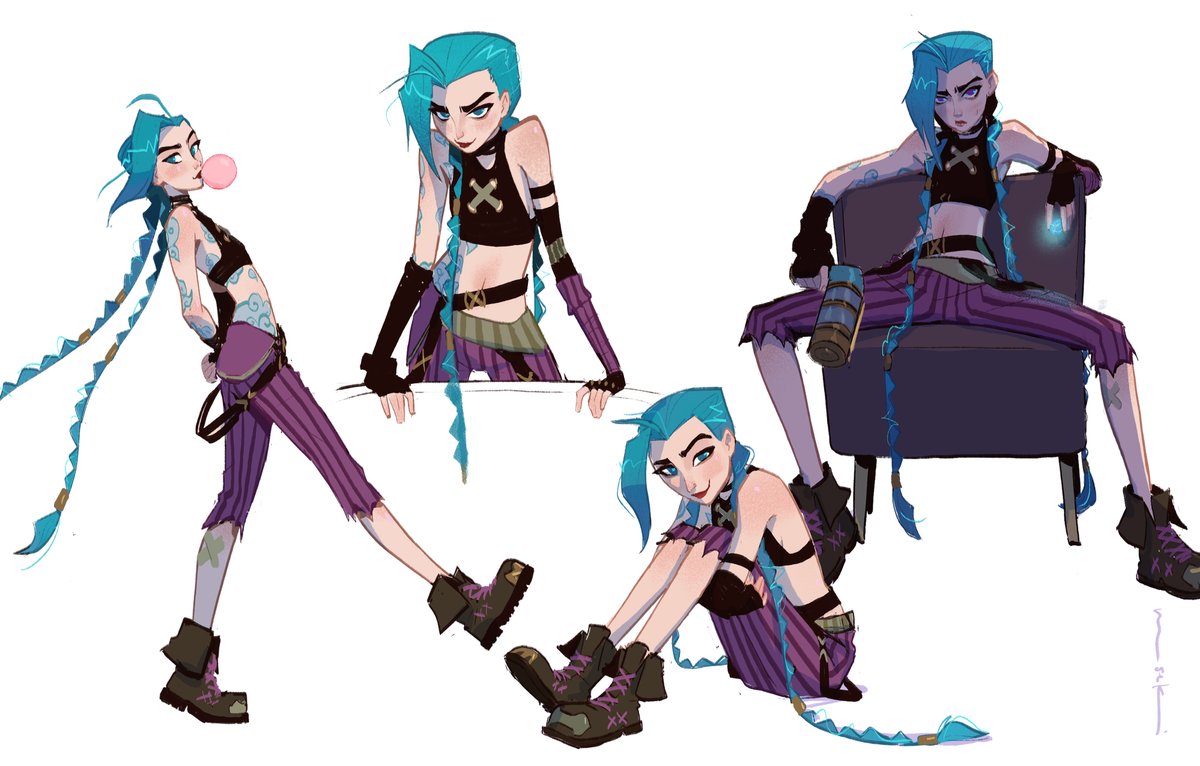 Jinx! Another costumed life drawing sesh from Zeet Studio. I had so much fun, I ended up polishing my drawings :) #characterdesign