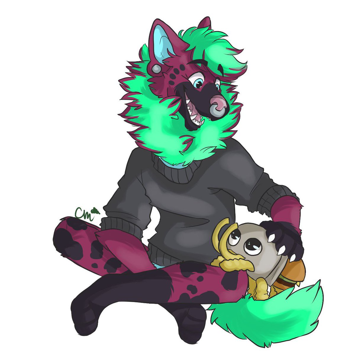 AlekYeeners's tweet image. oh uh, it's yeen day?
well i don't really have anything to showcase for this tremendous occasion so have this art of my hyena with bunger from the hit game Bugsnax