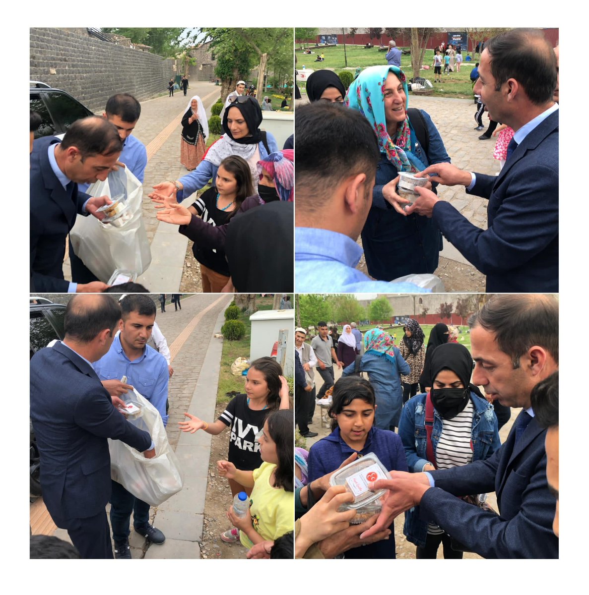 Mübarek Kadir Gecesi münasebetiyle,  Bağlar, Kayapınar ve Yenişehir İlçe Teşkilatlarımız ile birlikte şehrin bir çok noktasında eş zamanlı olarak  vatandaşlarımıza kandil simidi ve lokum ikramında bulunduk