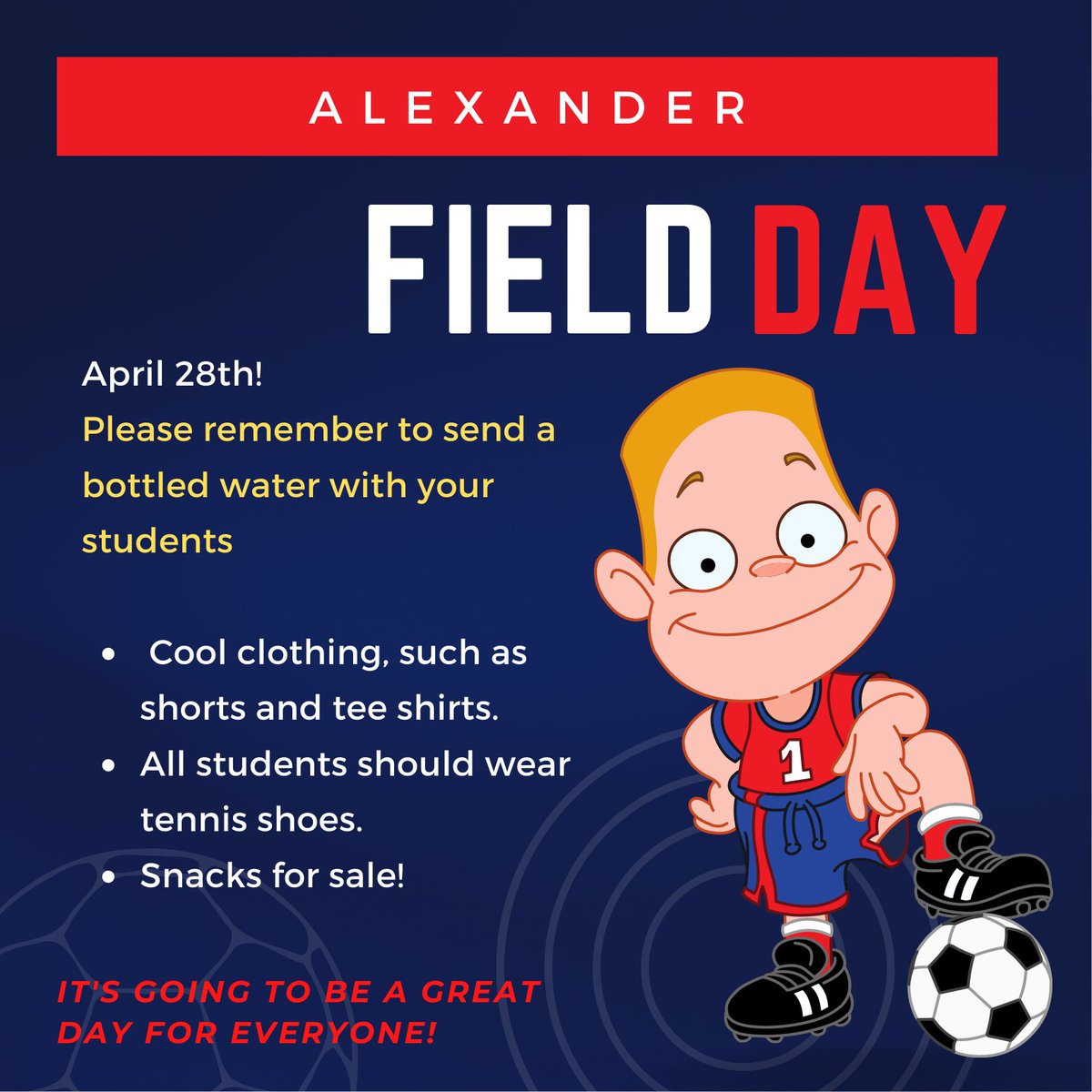 Alexander_AISD's tweet image. Field Day is tomorrow!!!!!!!!!!!!!!