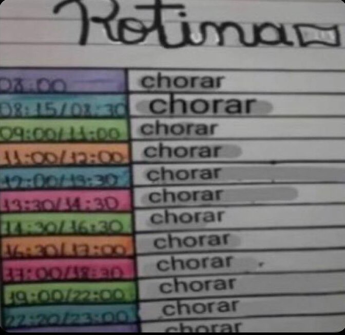 Ifracasso_'s tweet image. Meu cronograma de estudos: