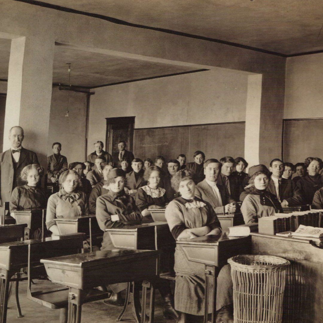 Pictured is a class held at the Western Iowa Vocational College located in Harlan. The college opened in 1911 and was in operation for approximately five years before it closed!

#MyShelbyCoMuseum #history #college #Iowa #ruralhistory #midwest