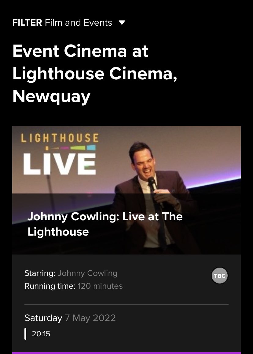 See you there !! wtwcinemas.co.uk/cowling <a href="/WTW_Newquay/">Lighthouse @ Newquay</a>
