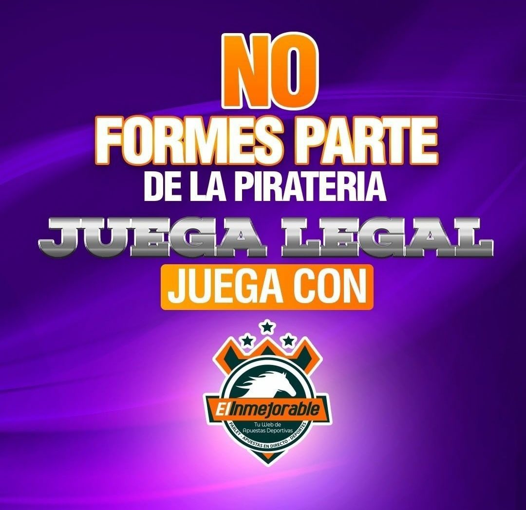 🗣️ <a href="/Elinmejorableof/">ElInmejorable</a> invita a todos a no formar parte de la piratería e ilegalidad.

✅¡Juega de manera legal y segura con los mejores!🙌

Juega con 🖥️ elinmejorable.com