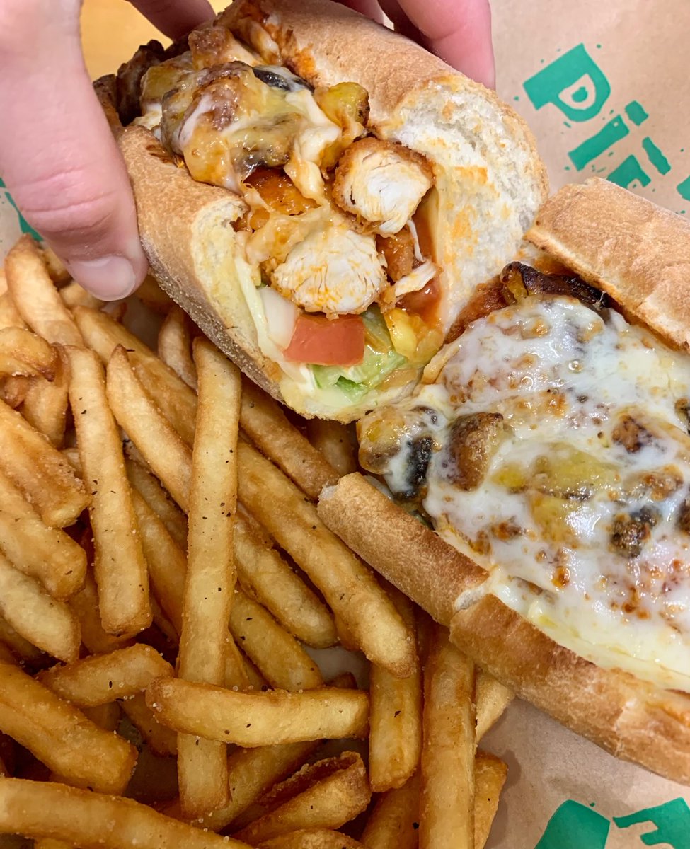 Buffalo Chicken Sub with the mmm mmm good fixings! 🍕