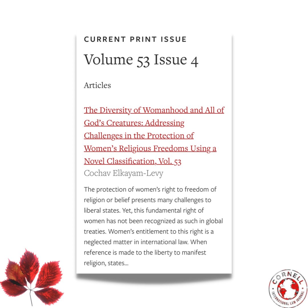 Cornell Int'l L.J. tweet media