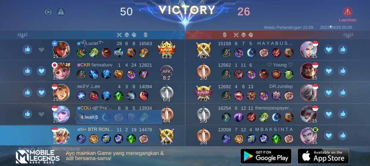 Ronalpangaribua's tweet photo. Ayo bergabung dengan tim saya, tantang semua Player MOBA terbaik bersama! 
https://t.co/LLgyOoCruC https://t.co/Irfb1JlzFy