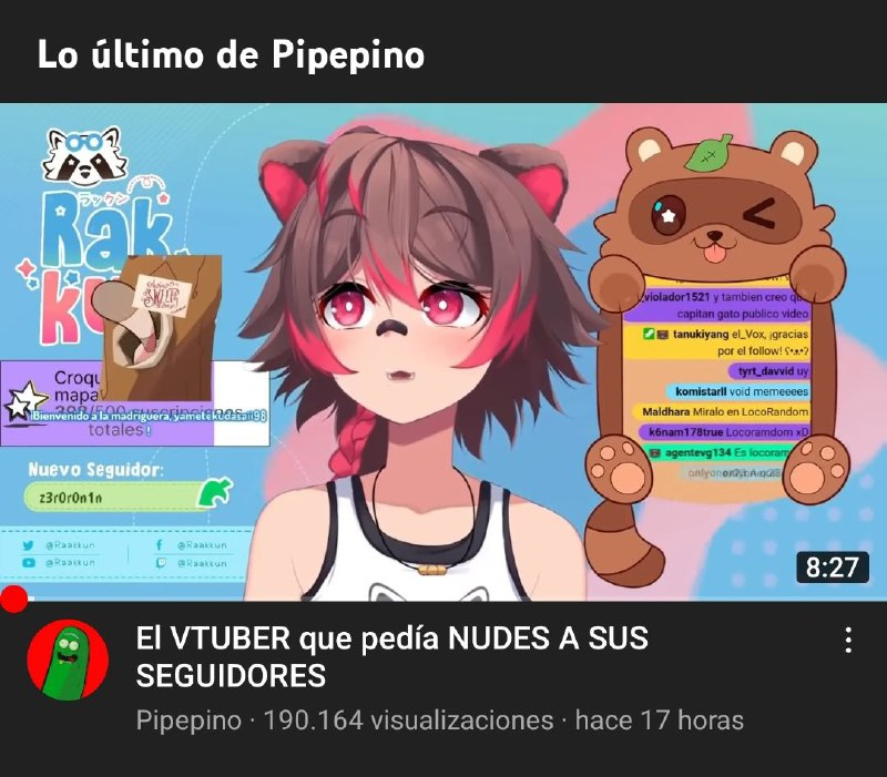 Me han estado llegando comentarios horribles a raíz de que me han puesto en un video de acusaciones fuertes que nada tenia que ver conmigo, me da mucha pena que la gente me comente del tema porque la vista previa de un video tan grave sea yo... Es que ya están cruzando líneas...