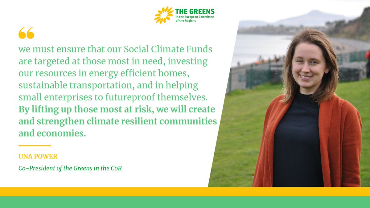 Quote: we must ensure that our Social Climate Funds are targeted at those most in need, investing our resources in energy efficient homes, sustainable transportation, and in helping small enterprises to futureproof themselves. By lifting up those most at risk, we will create and strengthen climate resilient communities and economies.