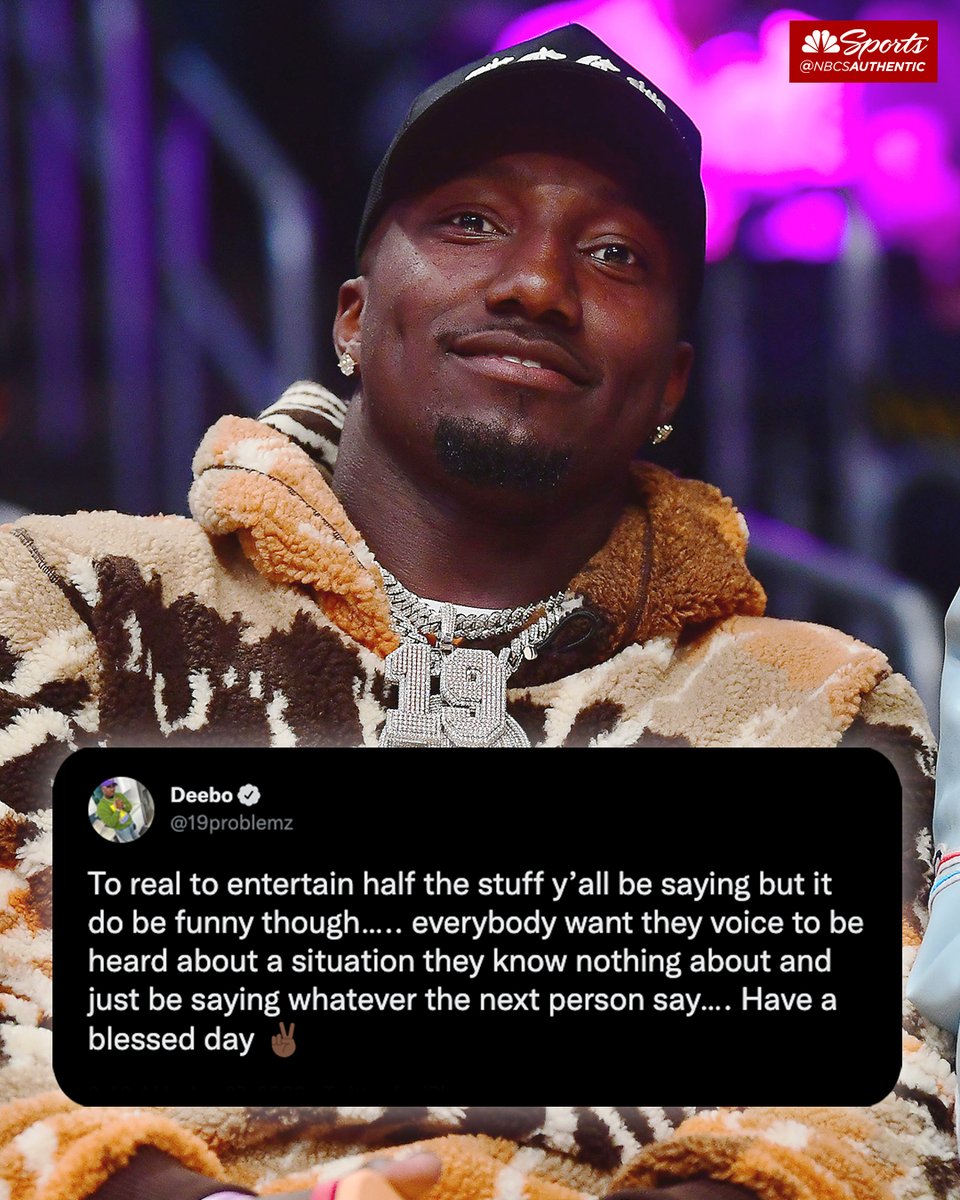 Deebo has an apparent message about the swirling trade rumors 👀