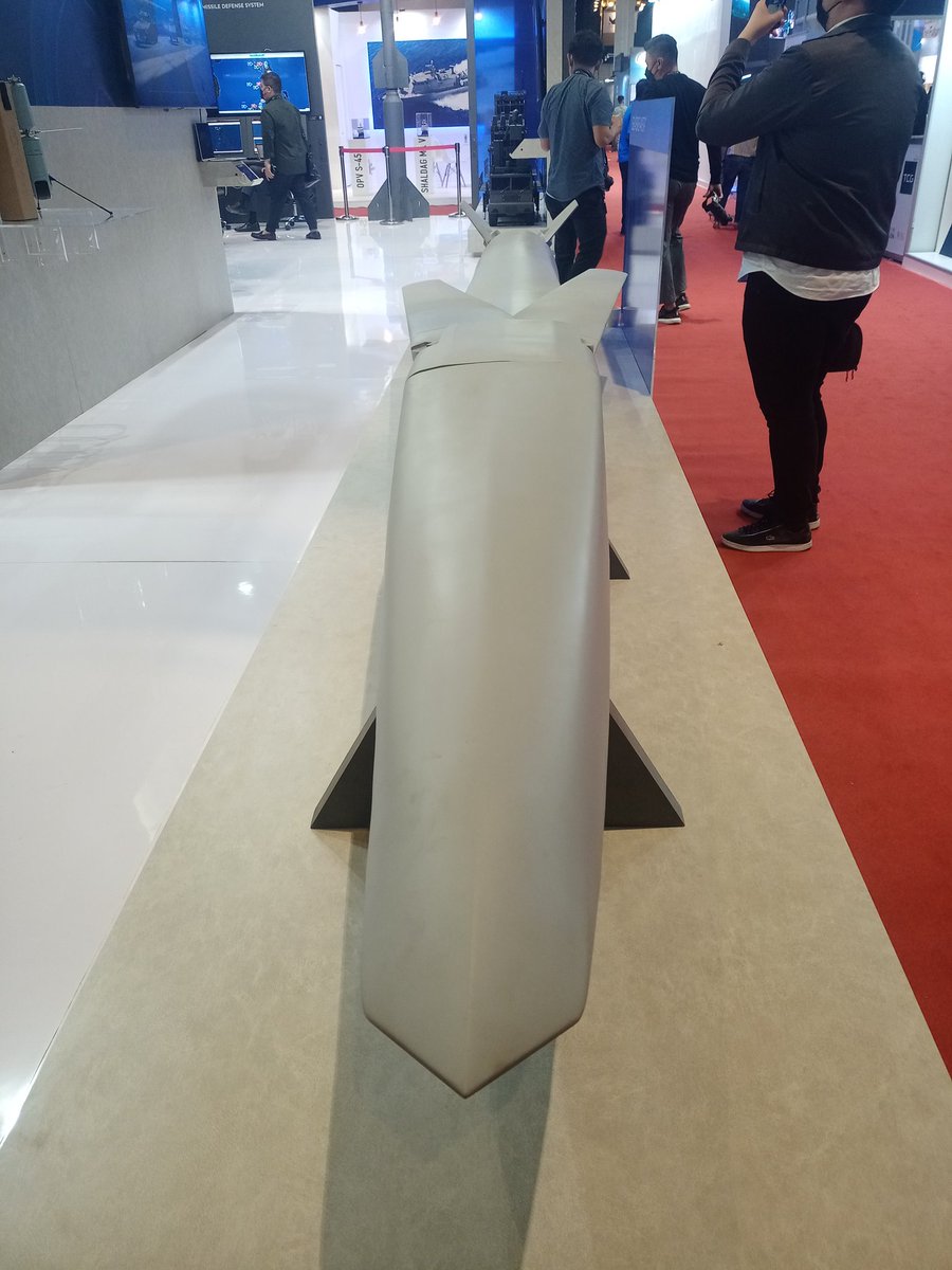 UnknownName452's tweet photo. Israeli Sea Breaker Anti-Ship Cruise Missile.

#ADAS2022 https://t.co/lC6SNGSAug