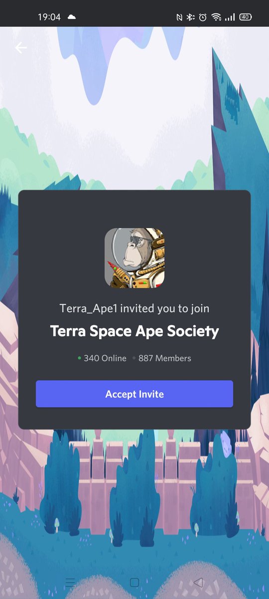 rick_nac's tweet photo. @terra_spaceapes Can't join your discord. After accept invite i just see my latest opened discord server. https://t.co/DwlyleuXkv