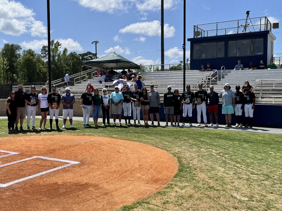 NightHawkBaseba's tweet photo. As our season nears it is end, we want to thank our Seniors for their hard work and dedication to TU Baseball and the Thomasville community. We love you guys!! #alwaysanighthawk https://t.co/tsvC8AK1aM