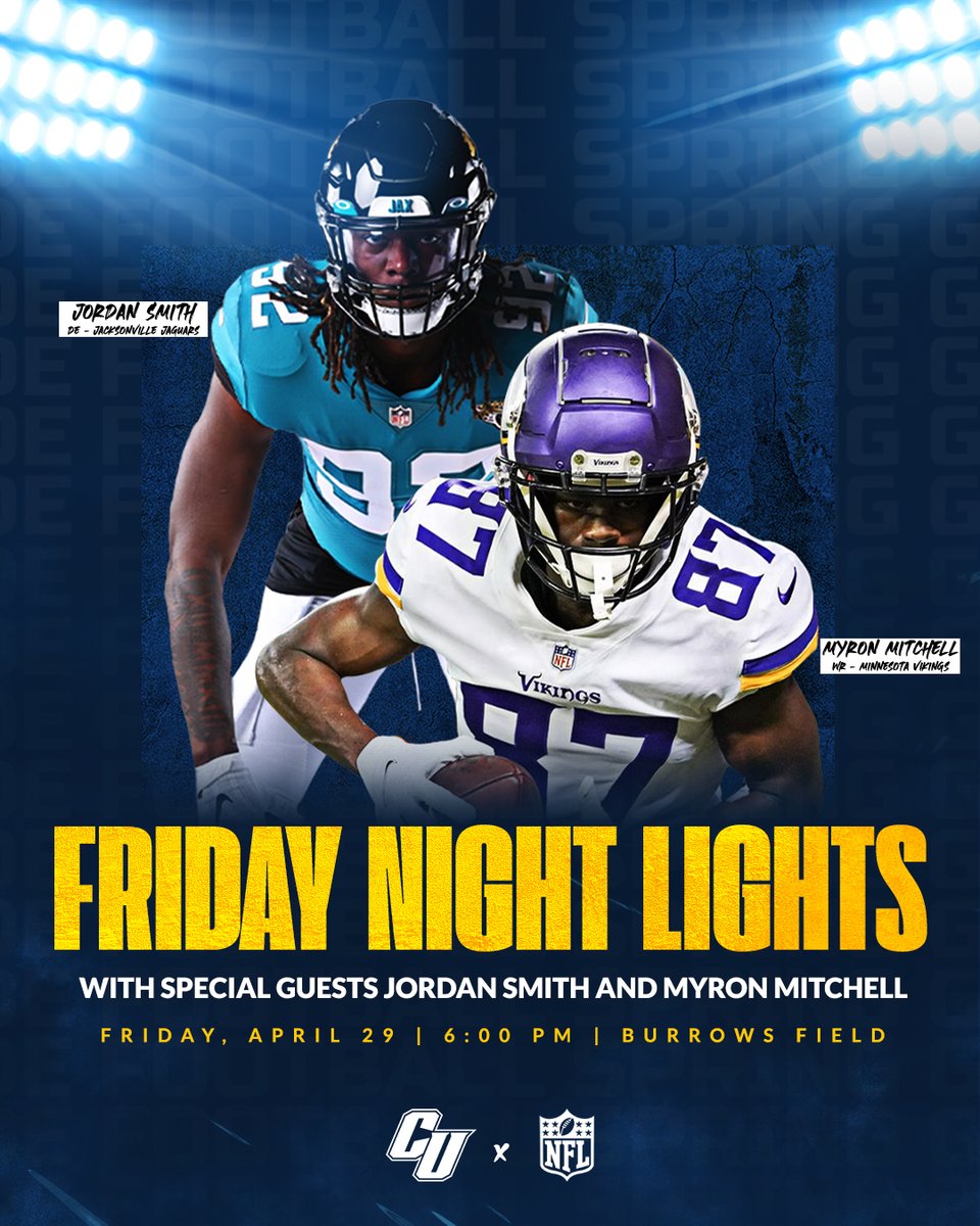 🚨SCHEDULE UPDATE🚨

Due to Saturday's impending weather conditions, the 2022 Clarke Football Spring Game has been moved up to this Friday at 6 p.m.! The Pride will welcome in a couple special guests for the occasion!

Come on out to catch some Friday night lights! #ClarkePride