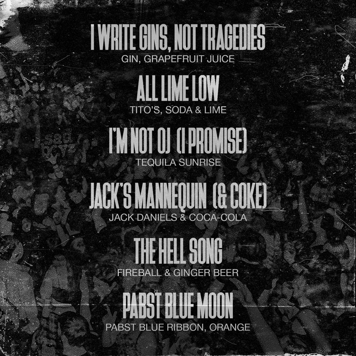 Made a little drink menu for tonight