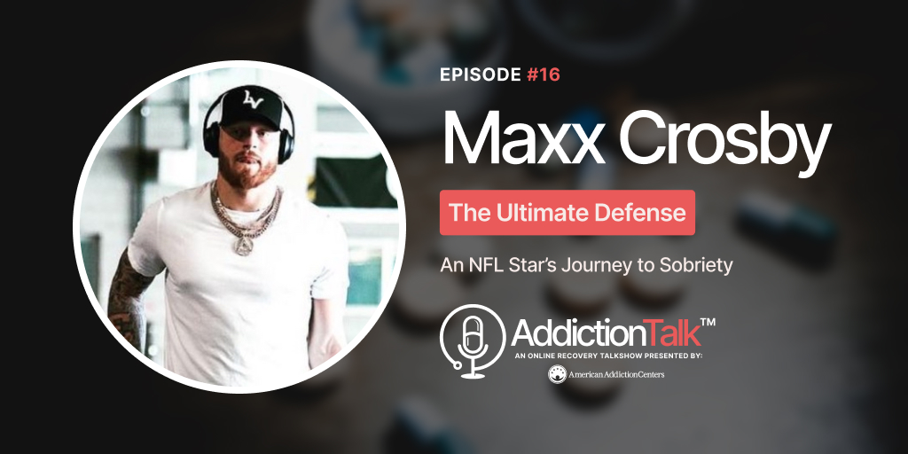 AAC_Tweet's tweet photo. Tune in tonight for our #AddictionTalk with current NFL star @CrosbyMaxx, who will open up about his previous alcohol addiction and how he found sobriety. Watch at 7:30PM ET on Facebook Live. https://t.co/CQuPFcIFPh https://t.co/gwDG1qqVN6