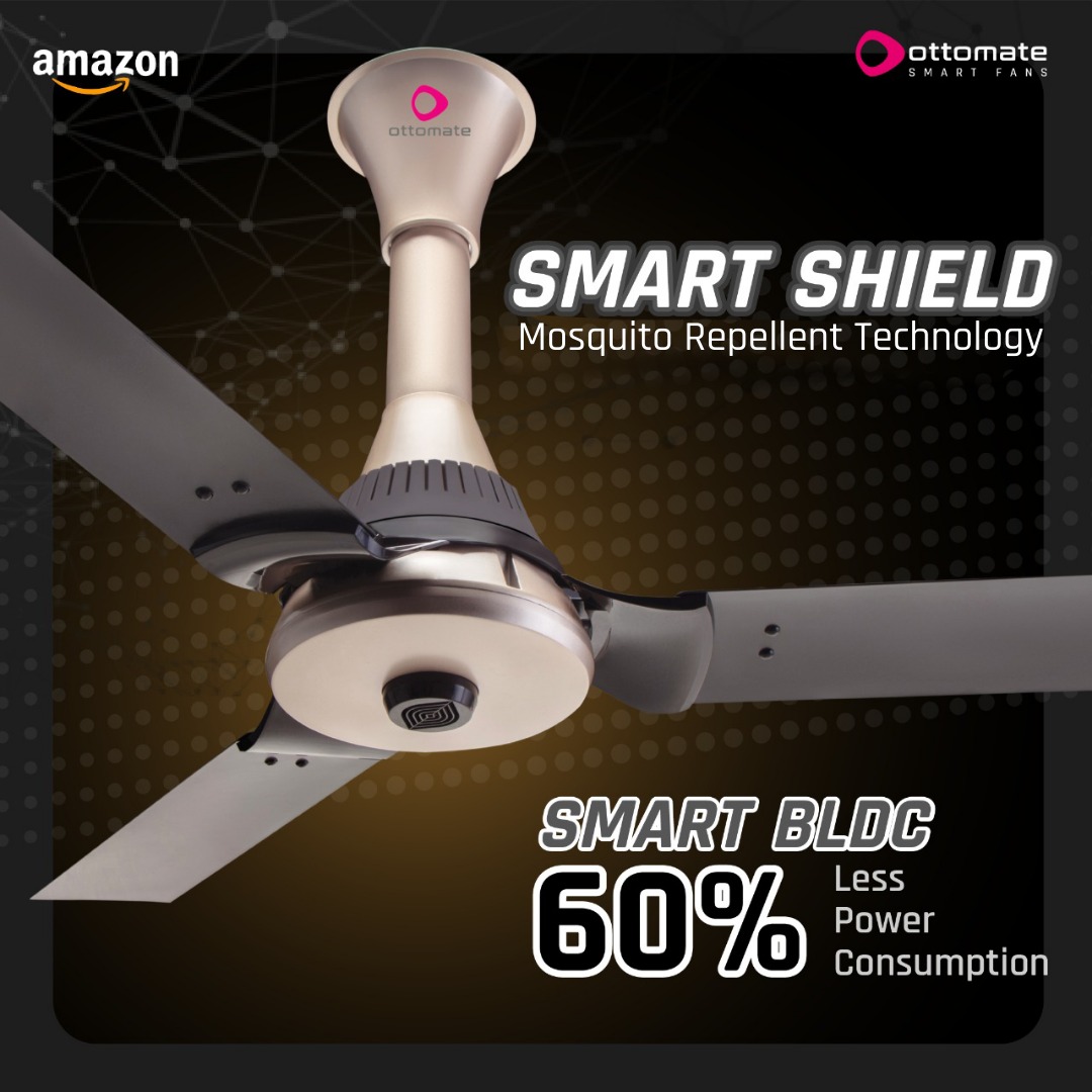 A fan which takes care of the protection of your loved ones💫

Sleek Design, Multiple Modes and fastest air delivery features make Ottomate Smart Shield the perfect fit for your home😉

Visit amzn.to/3JCOnZE to explore✨

#ottomate #shield #smartfan