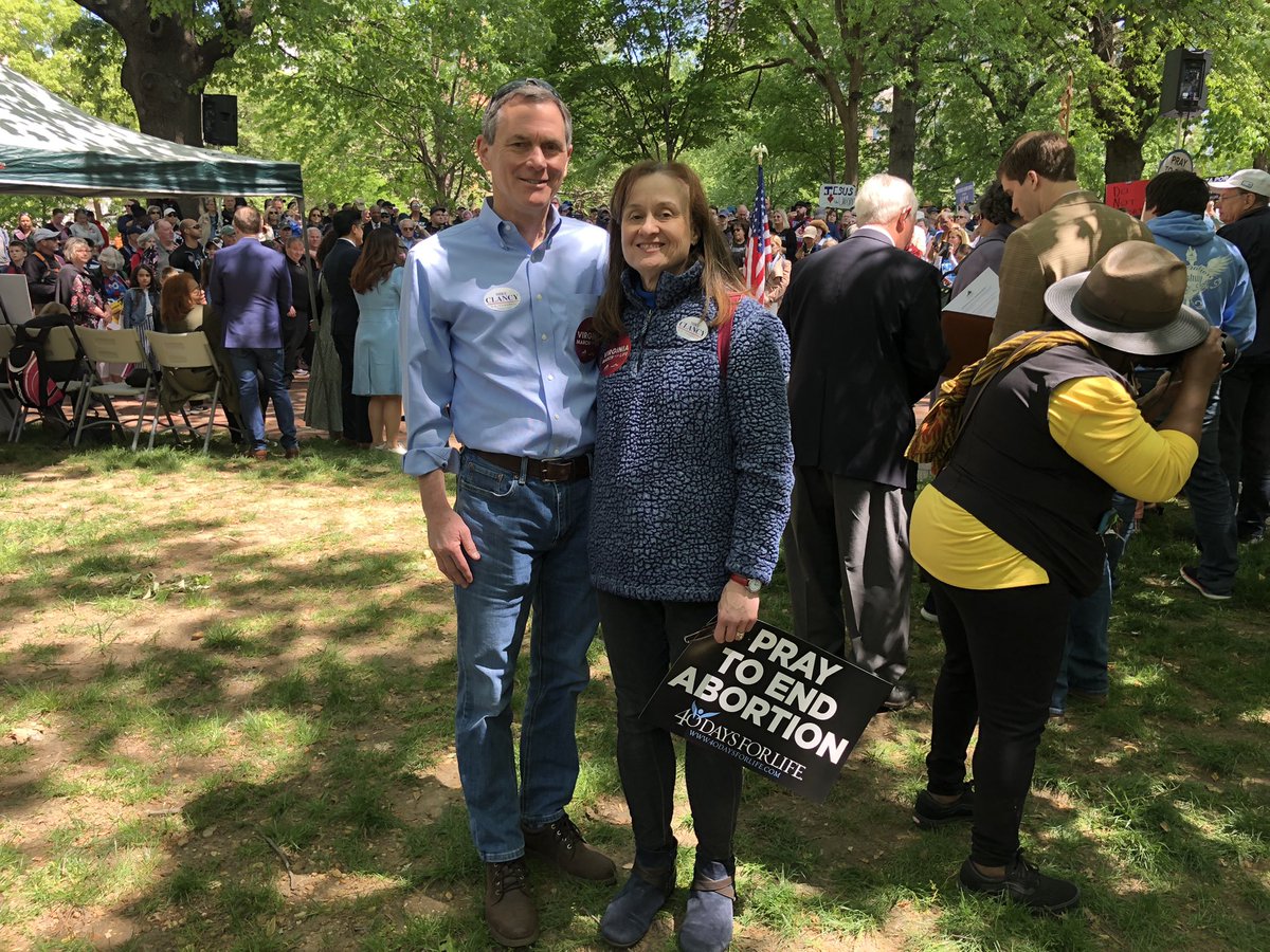 MikeClancyVA's tweet image. Thankful to be able to stand up and march for the innocent lives who are unable to speak for themselves. #VA10 #WeLikeMike #VAMarch