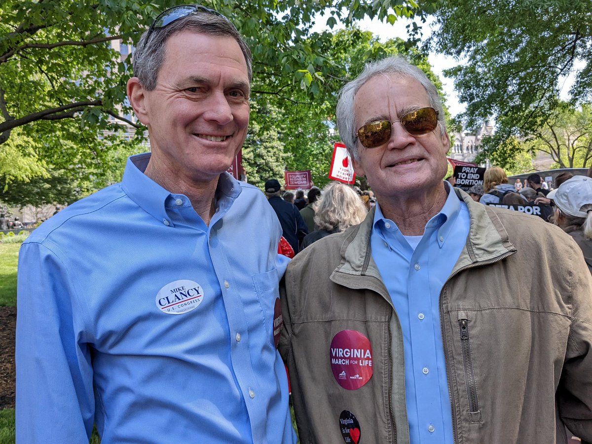 MikeClancyVA's tweet image. Thankful to be able to stand up and march for the innocent lives who are unable to speak for themselves. #VA10 #WeLikeMike #VAMarch