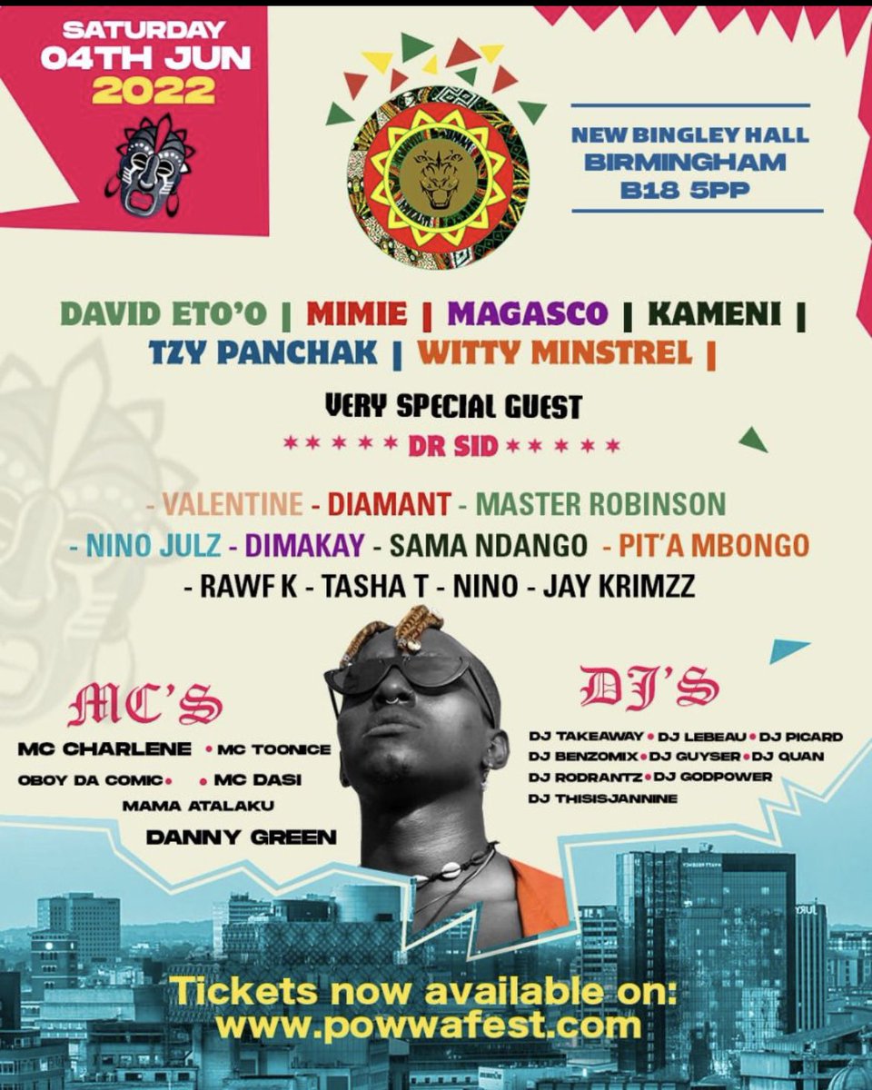 powwafestuk's tweet photo. GET YOUR TICKETS ! #powwa @Magascobboy @Tzypanchak @davidetoo @Wittyminstrel2 @JamboRadio1 @powwafestuk https://t.co/kR0sf0RHSD