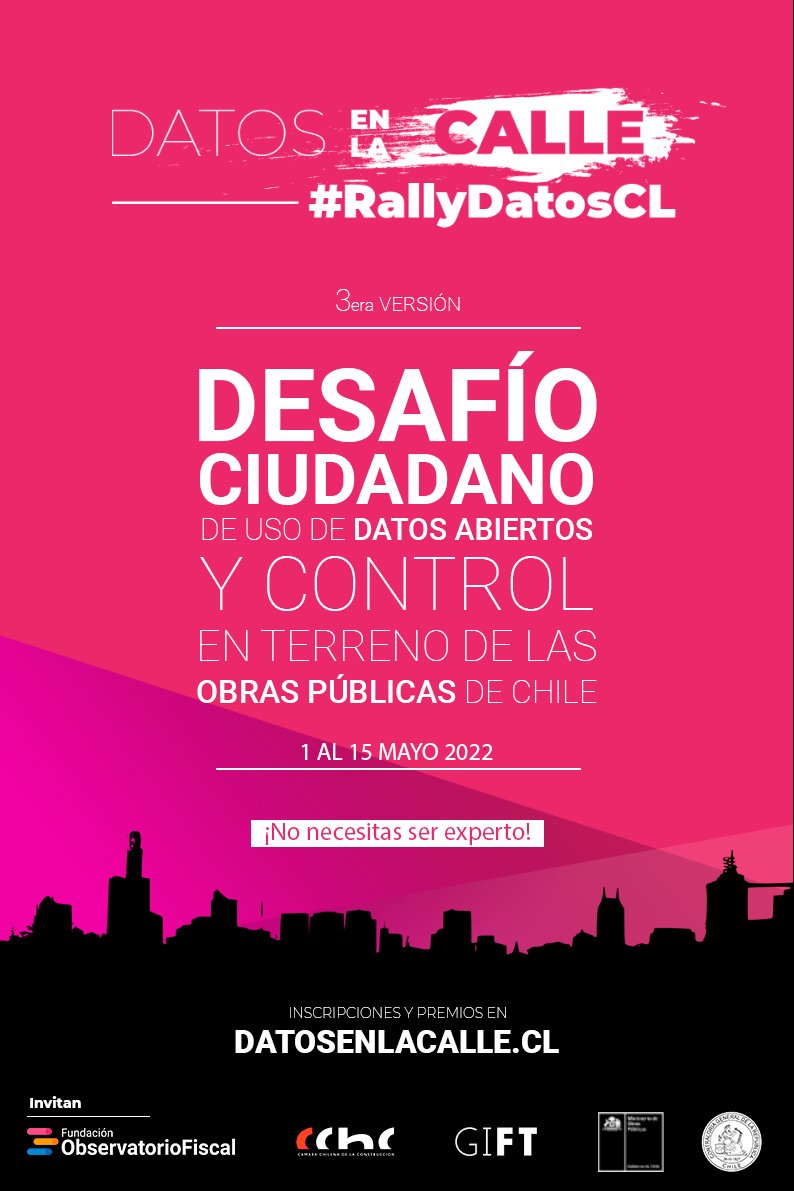 c_dop_ucentral's tweet photo. 🚨¡Atención! Pronto comienza la 3era versión del #RallyDatosCL💻💨 La iniciativa ciudadana de datos abiertos más importante de nuestro país 🇨🇱  Junto a @mop_chile @CamaraCChC y @Contraloriacl te invitamos a unirte a este gran desafío💪🏼 

📲Inscríbete aquí: https://t.co/UDhplGjNgq https://t.co/CYqbPPgRRL