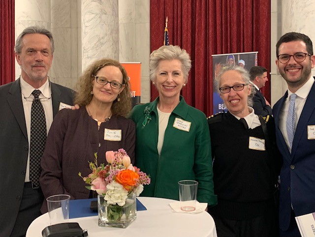 A long awaited reunion! A treat to see @astmh members/malaria warriors Julie Wallace Acting Coordinator and Rick Steketee Deputy Coordinator <a href="/PMIgov/">U.S. President's Malaria Initiative (PMI)</a>, Monica Parise Dir, Div Parasitic Disease Malaria and Lee Samuel also of DPDM <a href="/CDCGlobal/">CDC Global Health</a> No one should die from a mosquito bite.