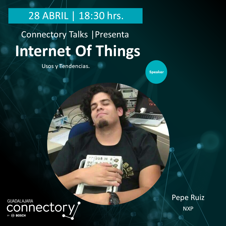 Gdlconnectory's tweet photo. ¡Se parte de #ConnectoryTalks! Con la temática #IoT
Speaker 👉🏼 PEPE RUIZ Con la charla: 🎤✍🏽
MATTER: El estándar de IoT para aplicaciones del hogar
Conoce más.
Jueves 28 de abril 18:30 hrs.
REGISTRO: https://t.co/3Tvz3Iexnt https://t.co/TGn6GuT8FK