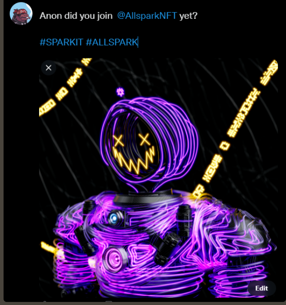 HieuBui5588's tweet image. #SPARK_IT @AllsparkNFT