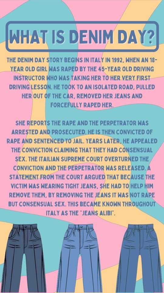 AXOUSC's tweet image. Happy Denim Day!👖 Join us in wearing denim today to help bring awareness and show your support to sexual assaults survivors today! 💙 #axo #DenimDay