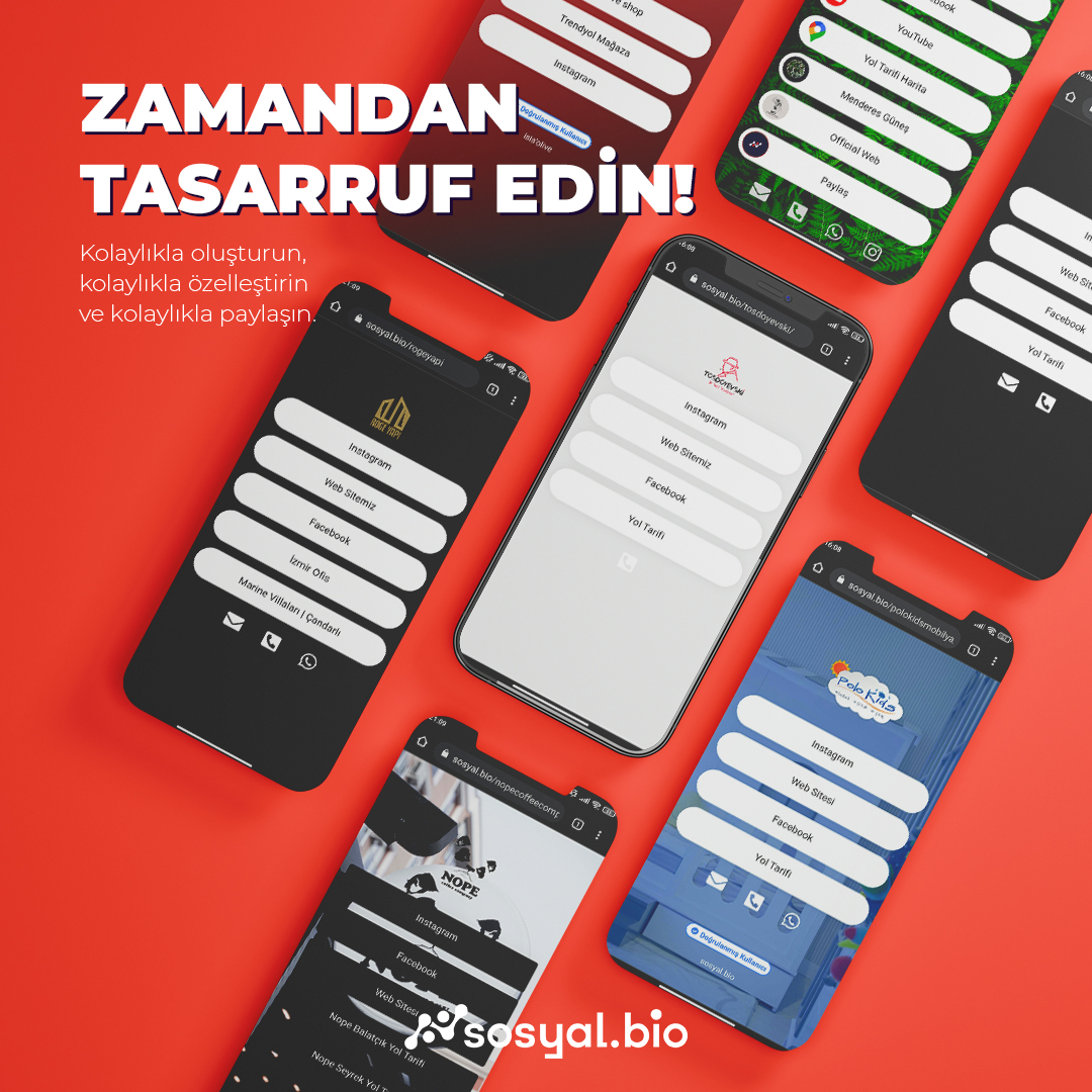 Zamandan tasarruf edin!

Kolaylıkla oluşturun, kolaylıkla özelleştirin ve kolaylıkla paylaşın.

📍 sosyal.bio

#biolink #influencerdigital #sosyalmedya #linkinbio #dijitalpazarlama
