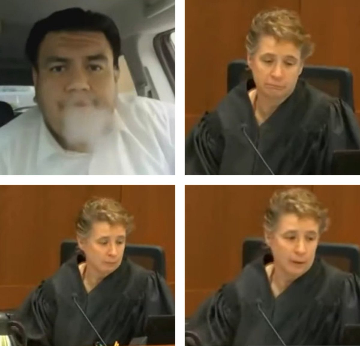catco65's tweet photo. Couldn't believe what I was watching myself #JohnnyDeppVsAmberHeard This witness driving and vaping while being questioned 🤦🏻♀️🤣Judge Azcarate : "It's the most bizarre thing I've ever seen we'll just take an early lunch now " 🤣 she needs a snifter after that 🥃🤣🤣🤣 #HerFace https://t.co/z2ZwN3h8Bo