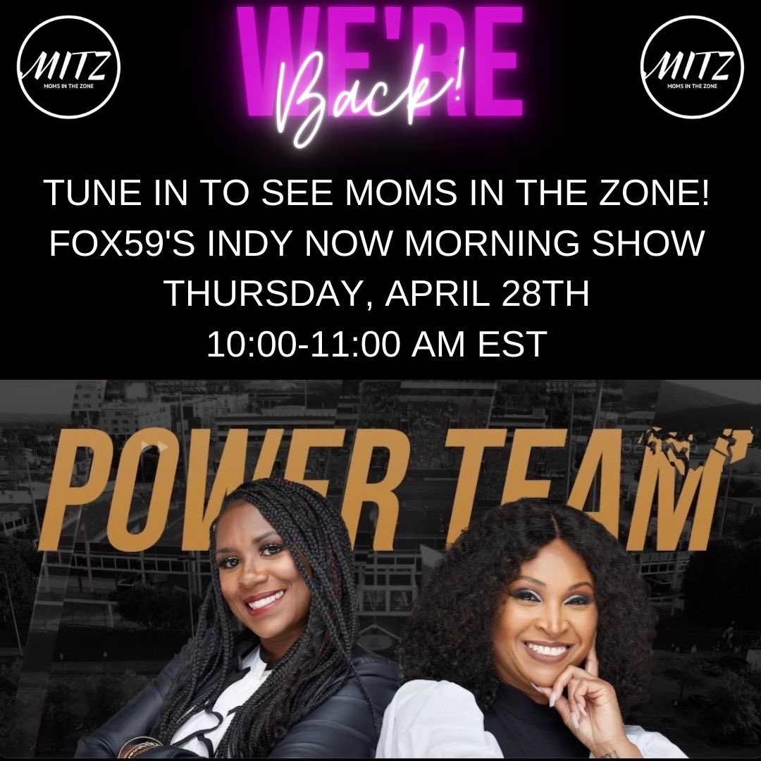 WE’RE BACK‼️                                          
Tune in to see your favorite sports moms on <a href="/FOX59/">FOX59 News</a>  <a href="/IndyNowTV/">Indy Now</a> Morning Show TOMORROW…
 Thursday, April 28th 10-11am EST‼️                                                                  #momsinthezone