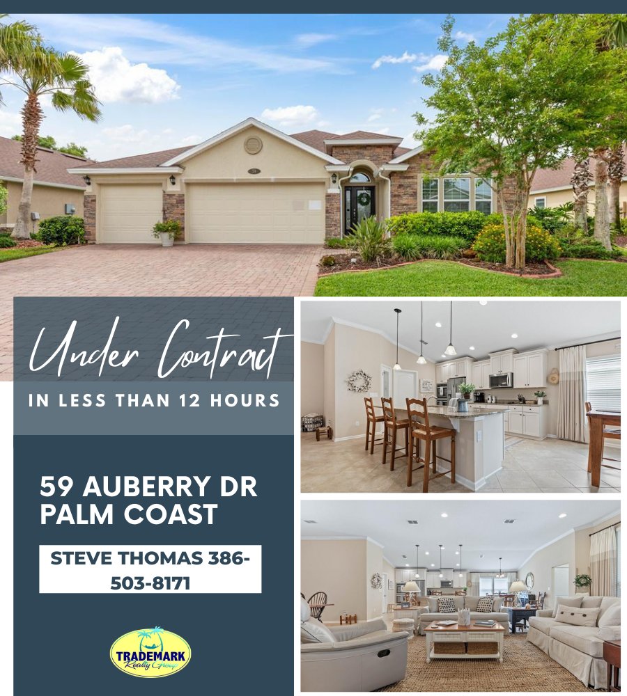 📣 UNDER CONTRACT 📣 
Call me TODAY
Steve Thomas ☎️ 386-503-8171