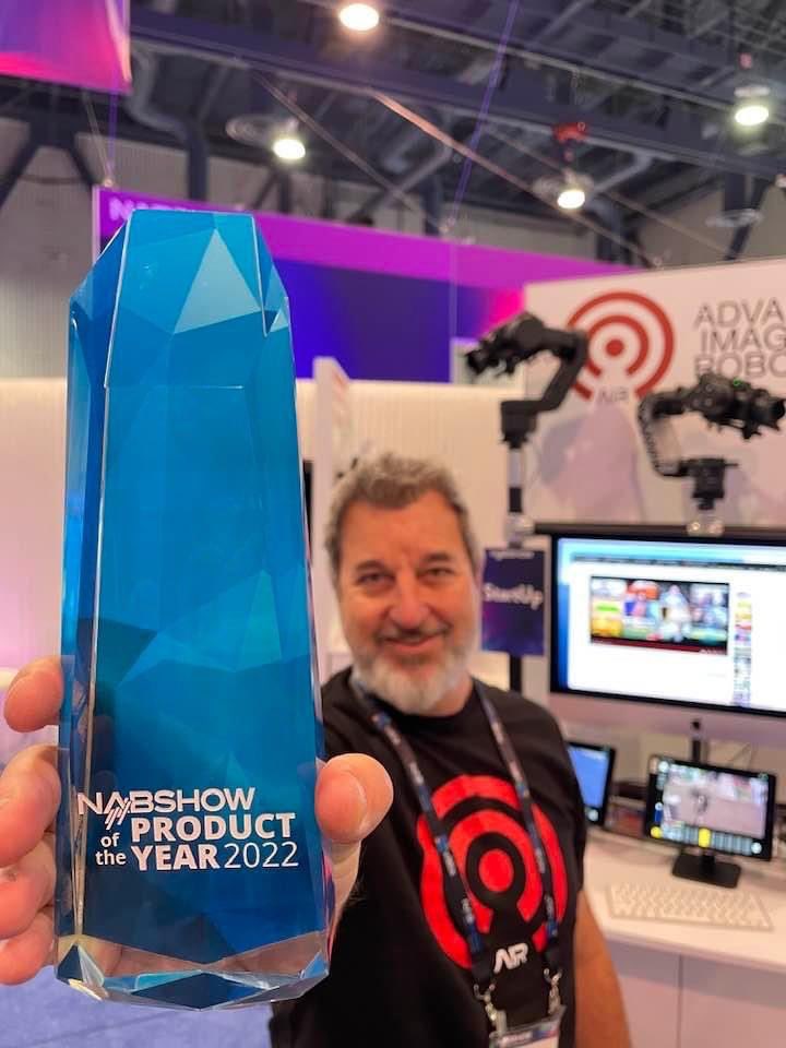 Product of the Year! If you’re still at NAB, come by booth N830C to see how AIR One makes state-of-the-art remote production simple and radically less expensive. #remoteproduction #nabshow2022 #nab2022 #nabshow #evonexus #zcam #sportsvideo #sprockit #liveevents #sandiegotech