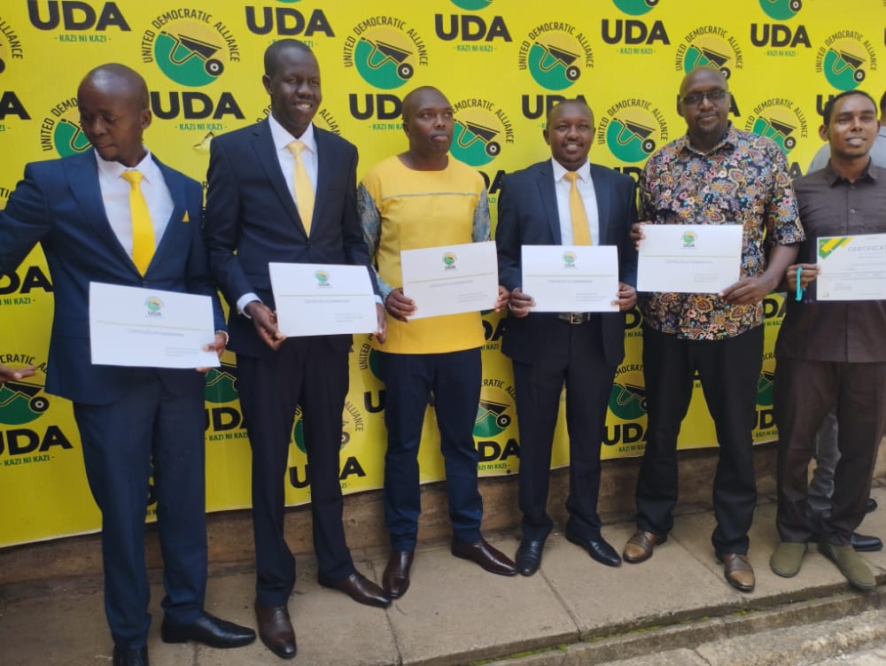 Today I was officially awarded the UDA certificate to challenge for Mogotio MP seat at Hustler center.